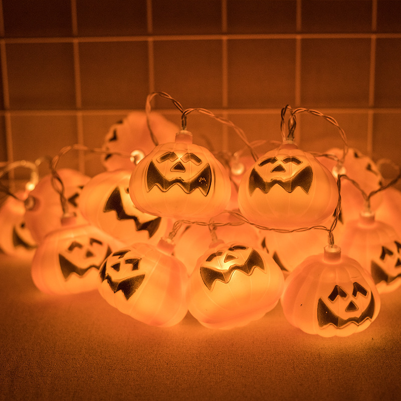 Street Decoration Funny Led Halloween Pumpkin String Lights display picture 2