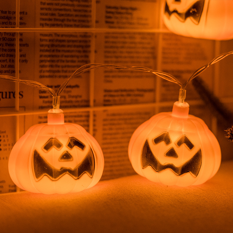 Street Decoration Funny Led Halloween Pumpkin String Lights display picture 3