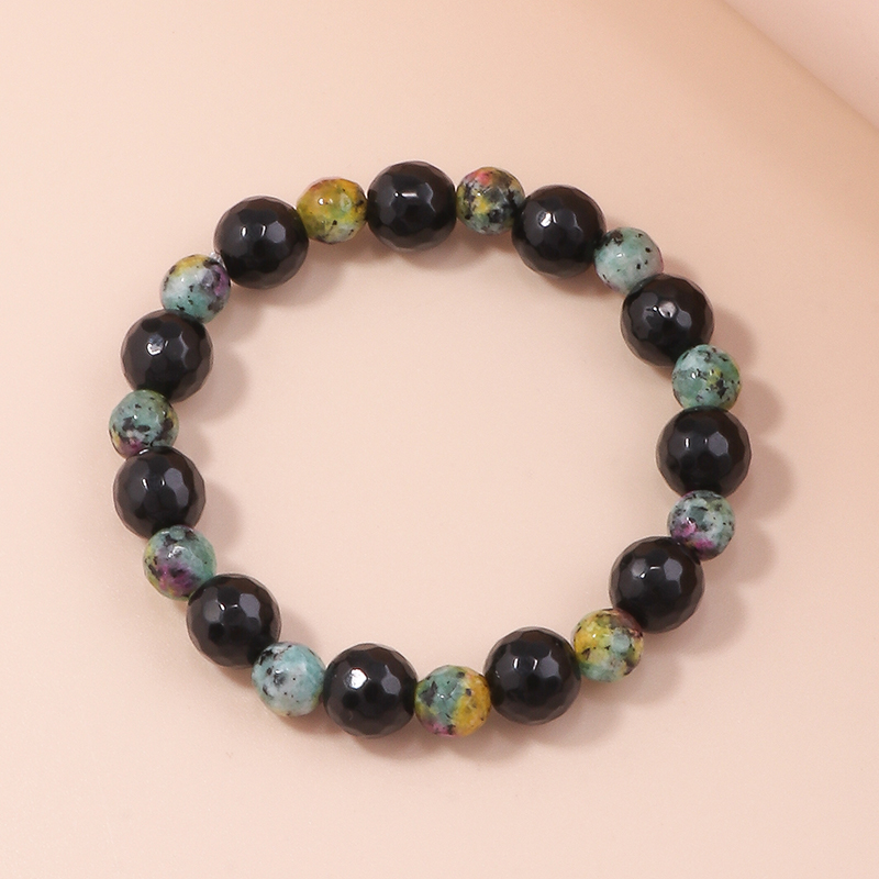 Simple Style Geometric Artificial Gemstones Beaded Natural Stone Bracelets display picture 5