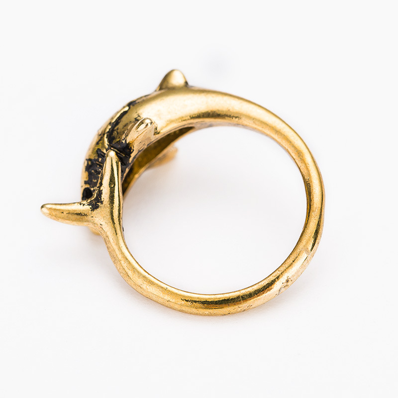 Cool Style Shark Metal Plating Unisex Open Ring display picture 9