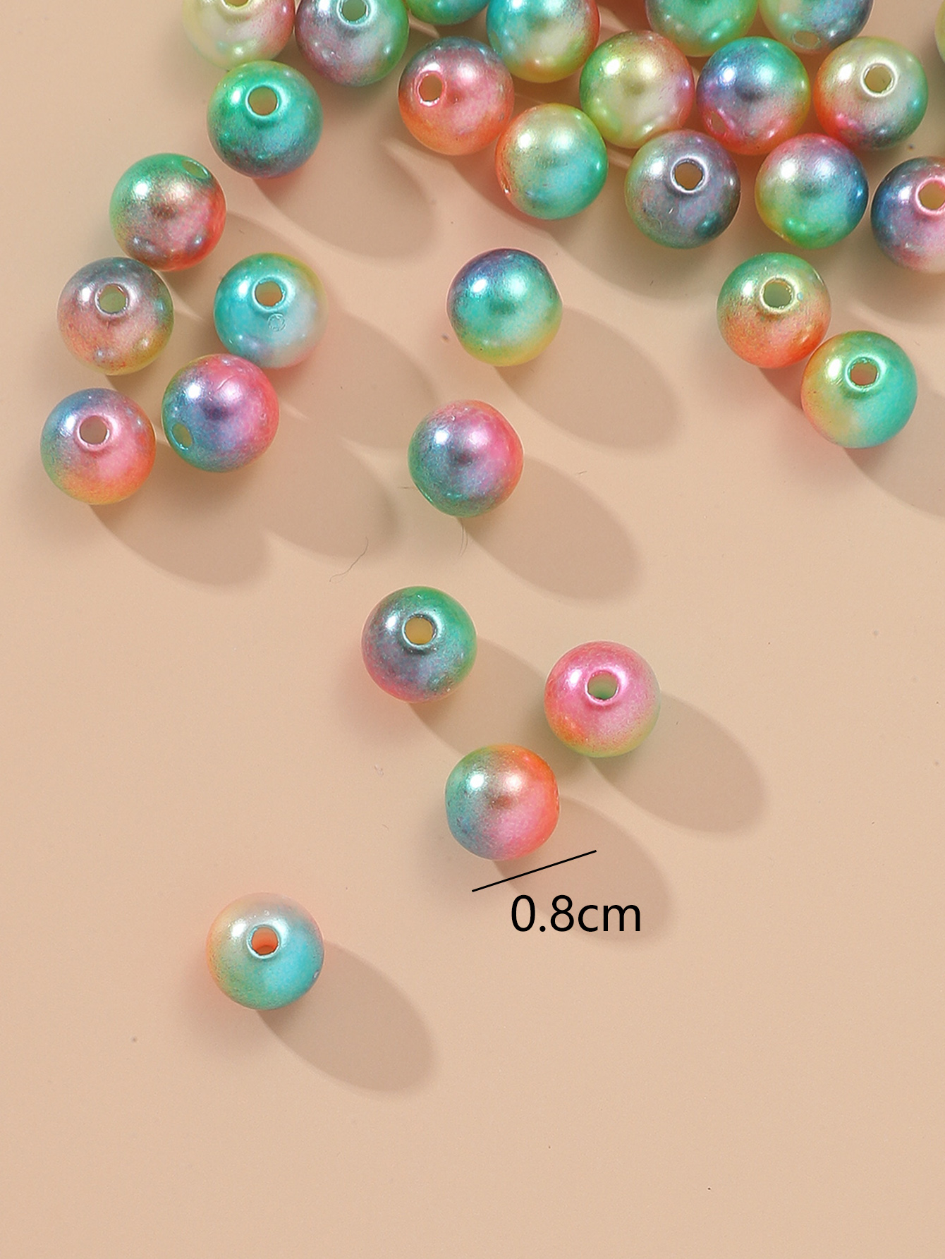 1 Set Imitation Pearl Gradient Color Fashion display picture 3