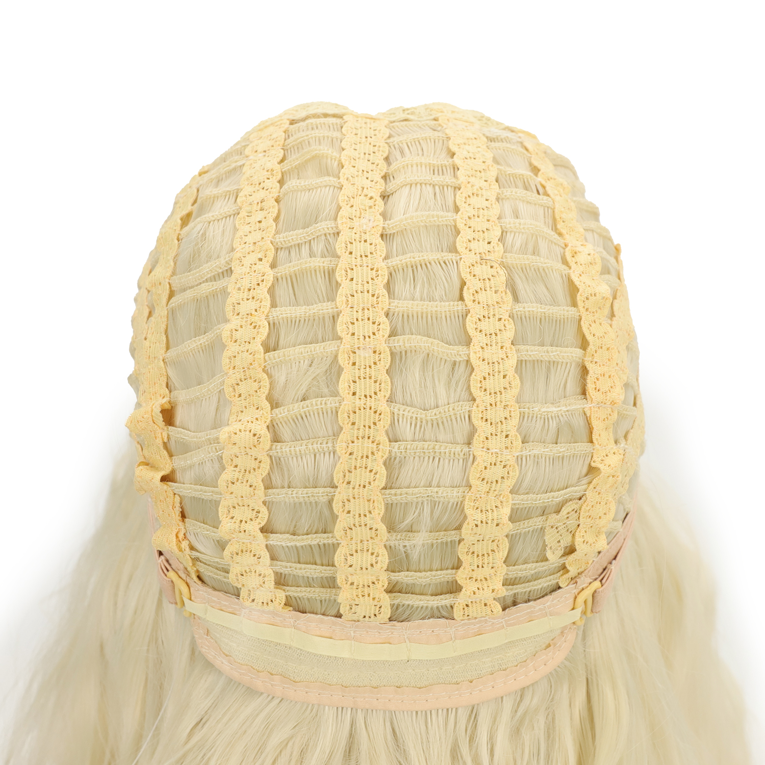 Women's Fashion Beige Party High Temperature Wire Side Points Long Curly Hair Wigs display picture 8