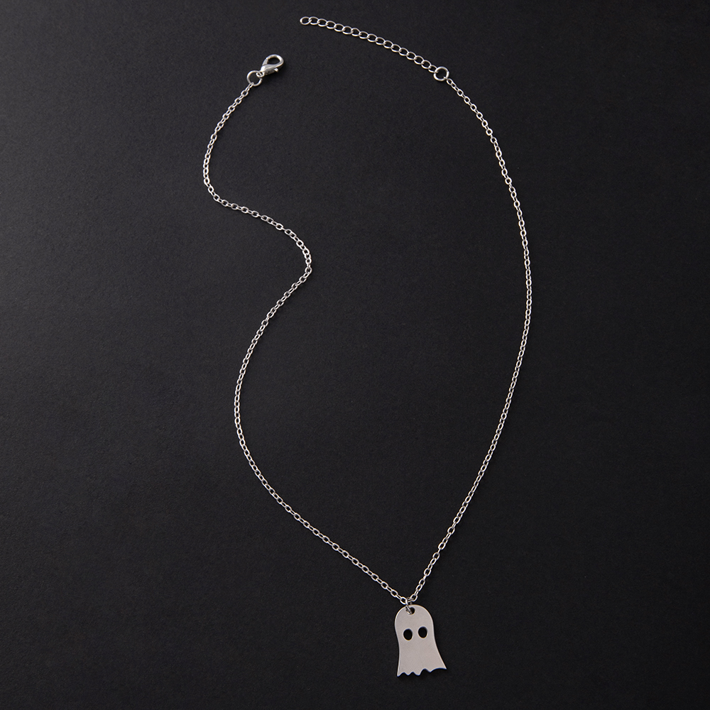 Simple Style Ghost Stainless Steel Pendant Necklace Plating Stainless Steel Necklaces 1 Piece display picture 6