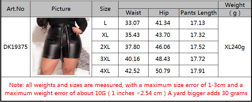 Rock Fashion Streetwear Solid Color Pu Skinny Pants Plus Size display picture 4