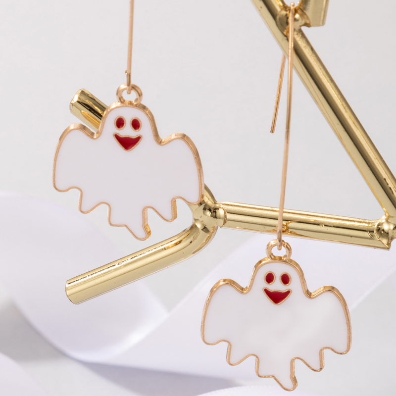 Halloween Retro Ghost Alloy Party Festival Ear Hook display picture 2