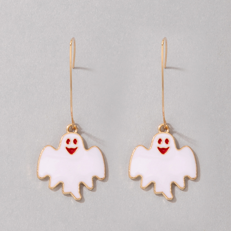 Halloween Retro Ghost Alloy Party Festival Ear Hook display picture 3