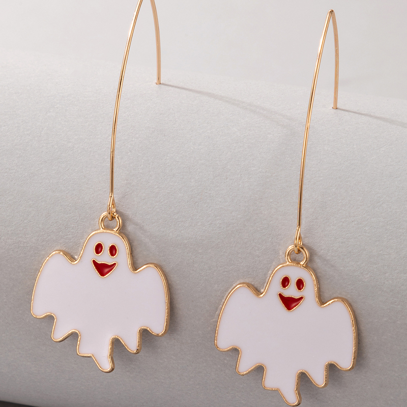 Halloween Retro Ghost Alloy Party Festival Ear Hook display picture 5