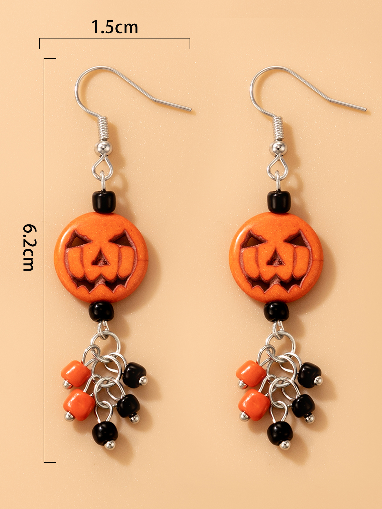Halloween Retro Geometric Pumpkin Arylic Alloy Party Festival display picture 1