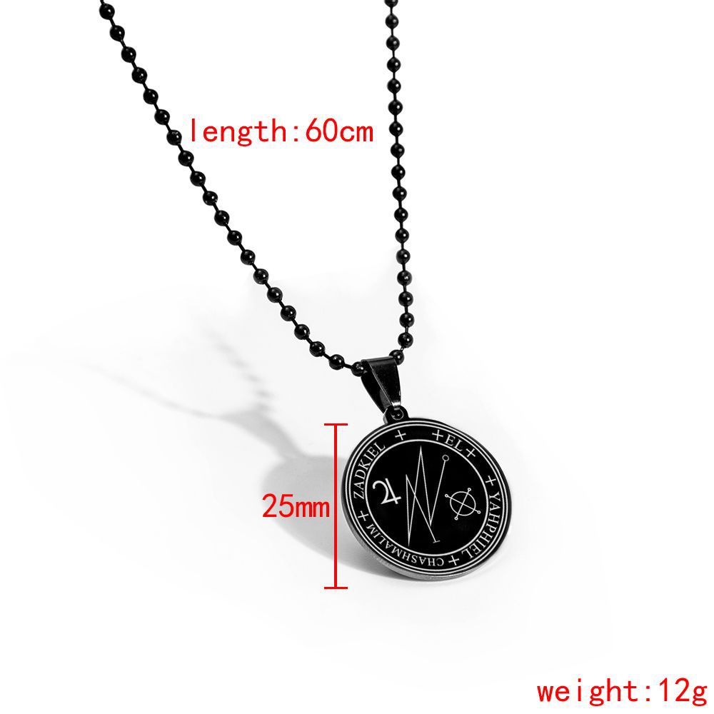 Punk Totem Stainless Steel Pendant Necklace Carving No Inlaid Stainless Steel Necklaces 1 Piece display picture 1