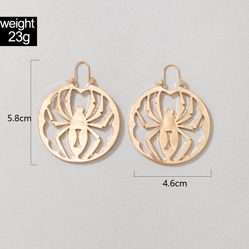 Exaggerated Spider Alloy Hollow Out Earrings display picture 1
