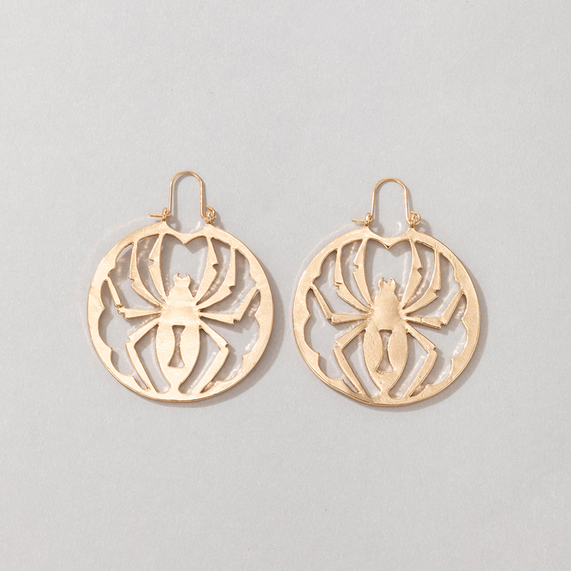 Exaggerated Spider Alloy Hollow Out Earrings display picture 4