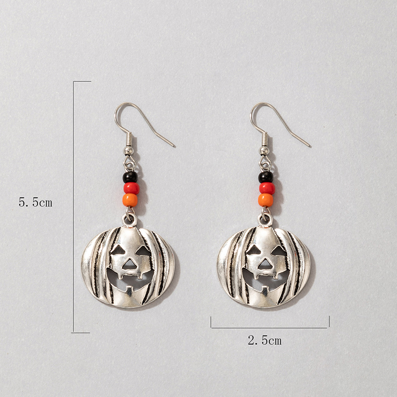 Funny Pumpkin Alloy Drop Earrings display picture 1