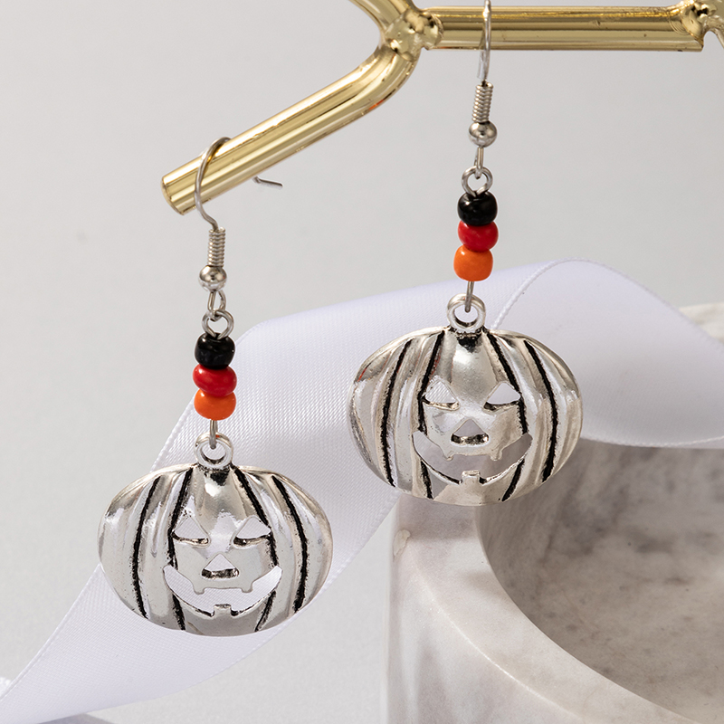 Funny Pumpkin Alloy Drop Earrings display picture 5