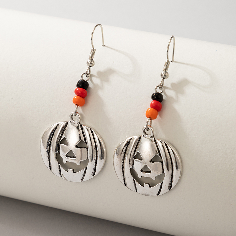 Funny Pumpkin Alloy Drop Earrings display picture 2