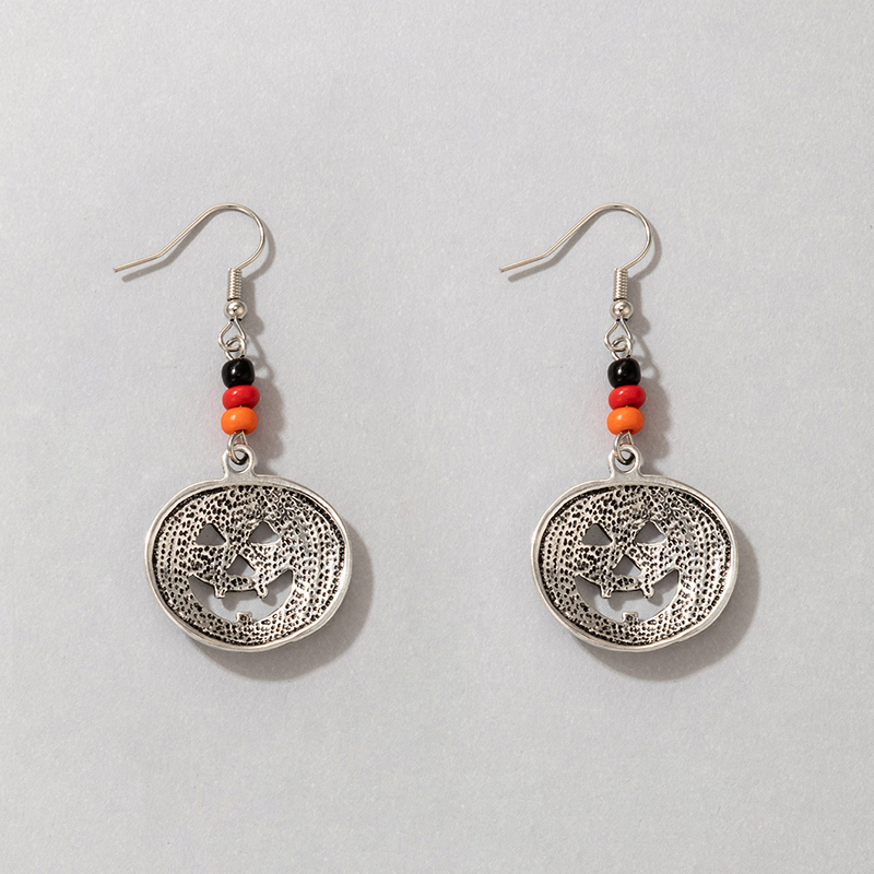 Funny Pumpkin Alloy Drop Earrings display picture 6