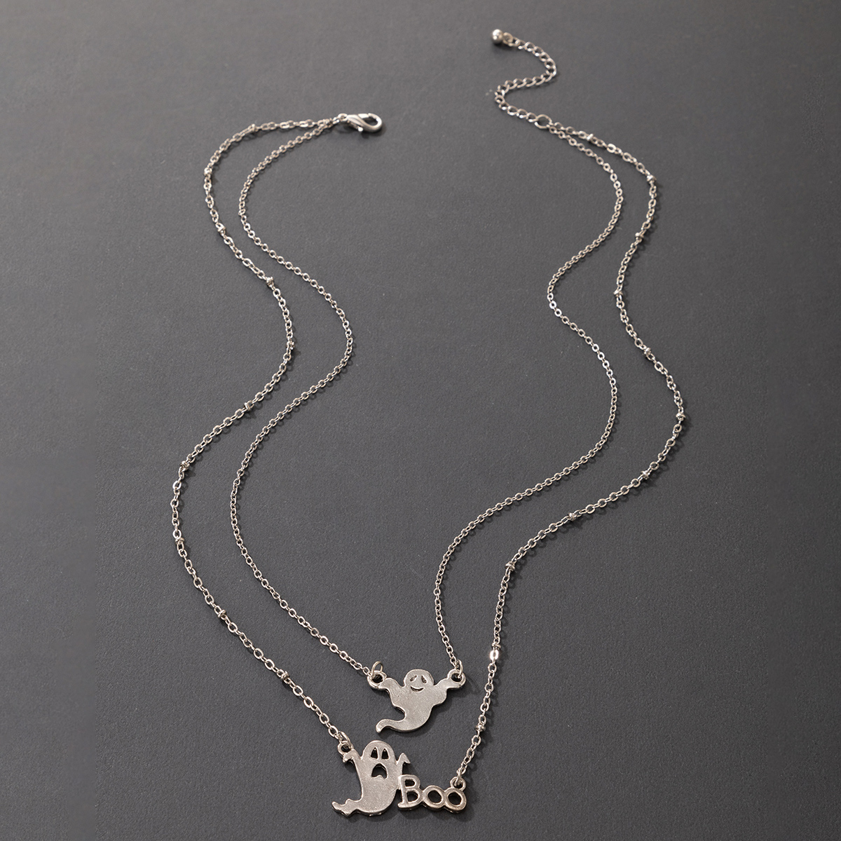 Funny Ghost Alloy Layered Necklaces display picture 1