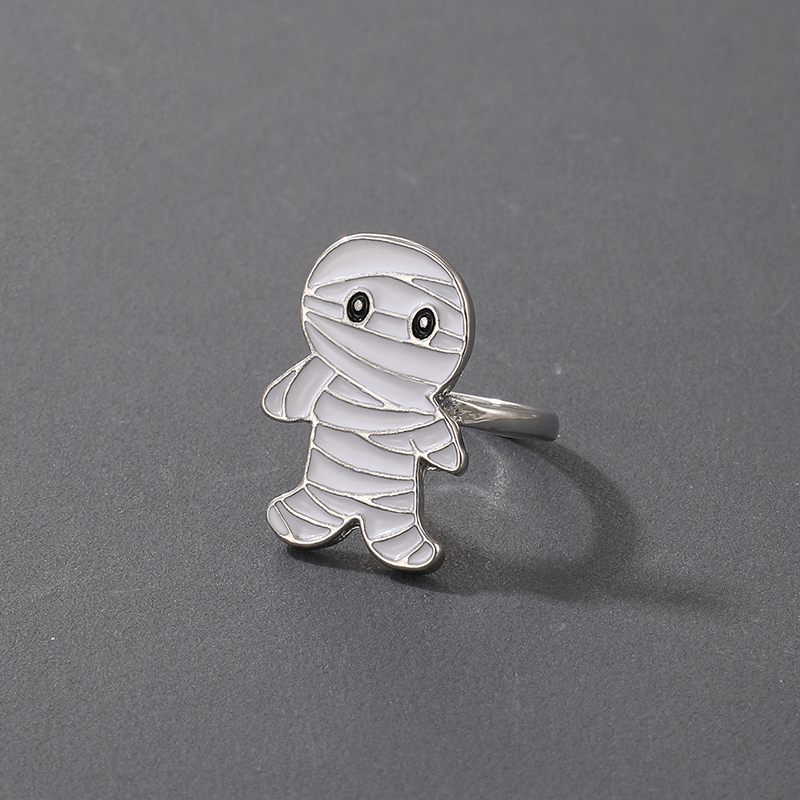 Funny Mummy Alloy Enamel Rings display picture 2