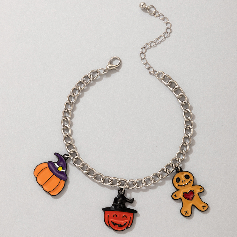 Funny Pumpkin Doll Alloy Bracelets display picture 4
