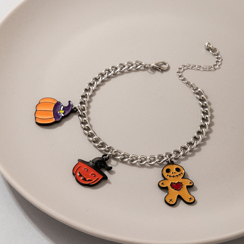 Funny Pumpkin Doll Alloy Bracelets display picture 5