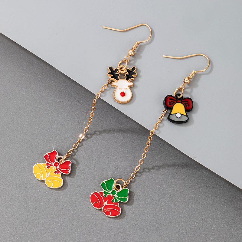 Fashion Bell Alloy Patchwork Earrings 1 Pair display picture 2