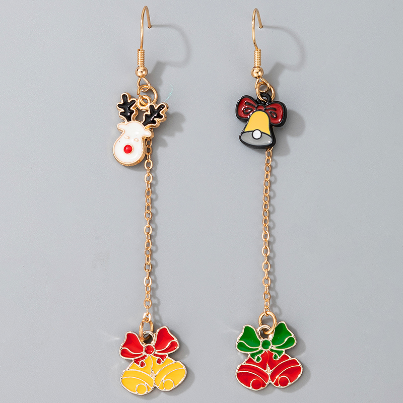Fashion Bell Alloy Patchwork Earrings 1 Pair display picture 7