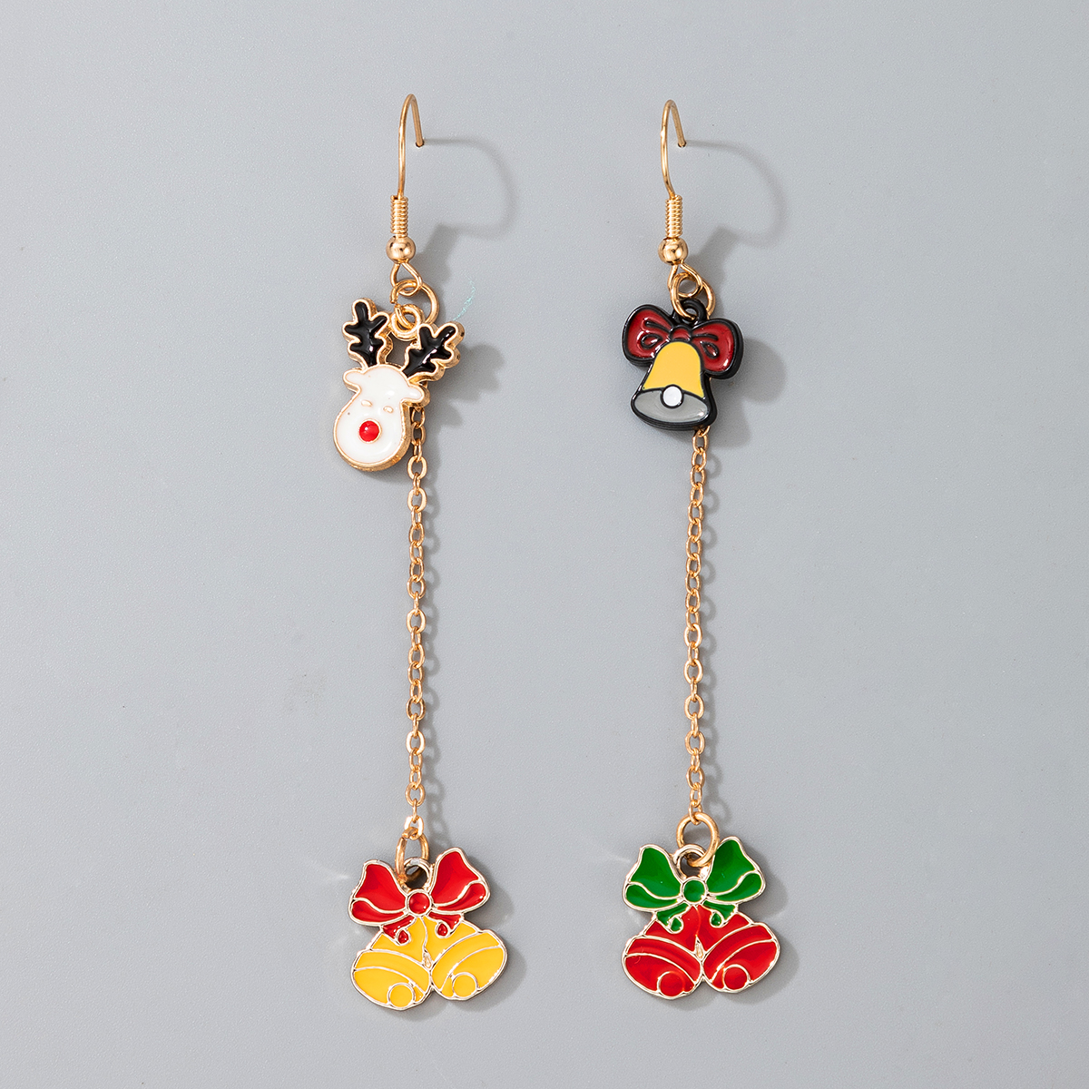 Fashion Bell Alloy Patchwork Earrings 1 Pair display picture 5