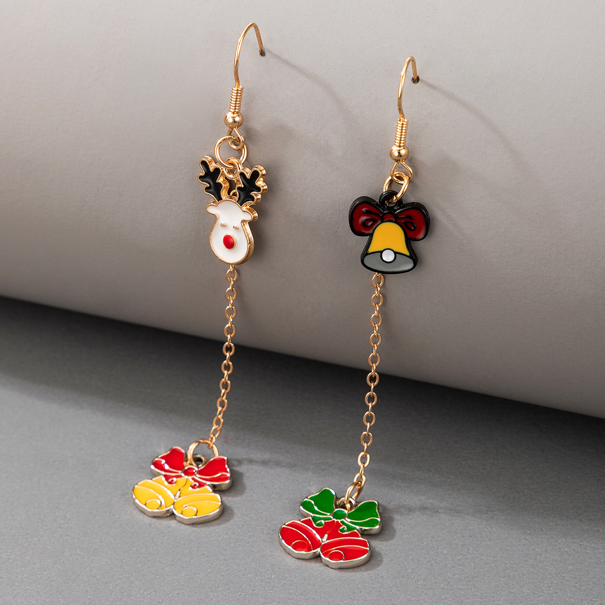 Fashion Bell Alloy Patchwork Earrings 1 Pair display picture 3