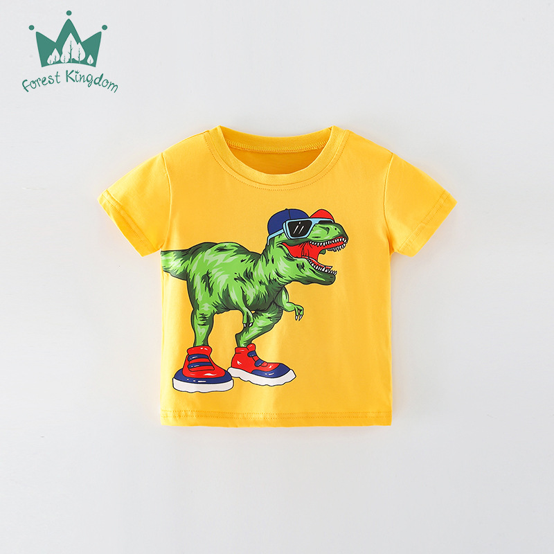 Fashion Dinosaur 100% Cotton Baby Clothes display picture 2