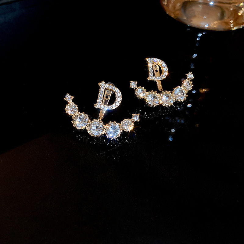 Estilo Simple Letra Aleación Embutido Diamantes De Imitación Pendientes De Gota 1 Par display picture 7