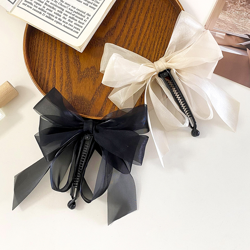 Sweet Bow Knot Organza Hair Clip display picture 5
