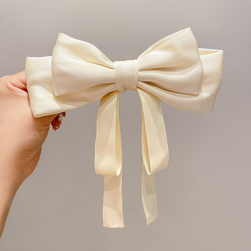 Simple Style Solid Color Cloth Bowknot Hair Clip display picture 7