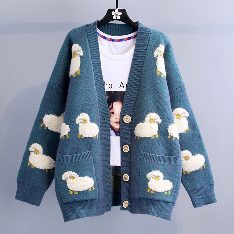 Fashion Alpaca Cotton Long Sleeve Regular Sleeve Pocket Sweater display picture 1