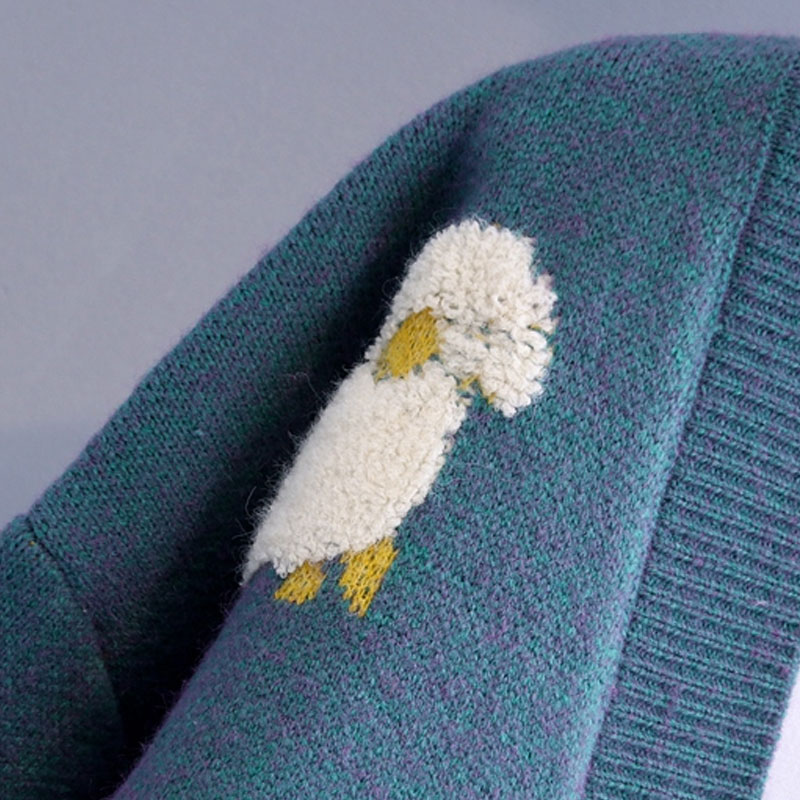 Fashion Alpaca Cotton Long Sleeve Regular Sleeve Pocket Sweater display picture 3