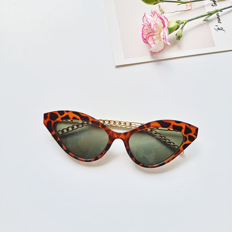 Unisex Fashion Leopard Pc Resin Cat Glasses Sunglasses display picture 7
