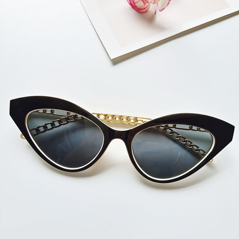 Unisex Fashion Leopard Pc Resin Cat Glasses Sunglasses display picture 11