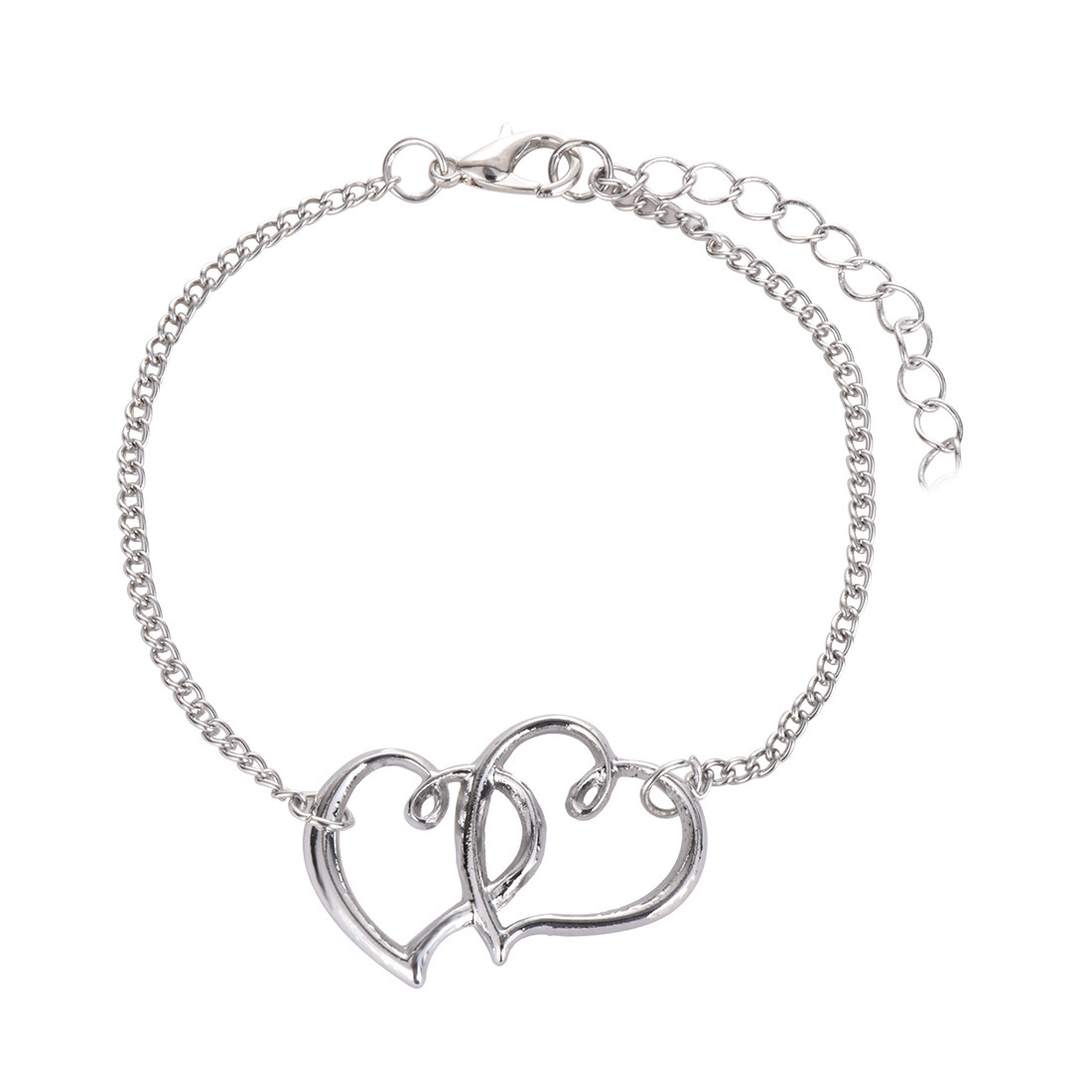 Fashion Heart Shape Alloy Anklet 1 Piece display picture 3
