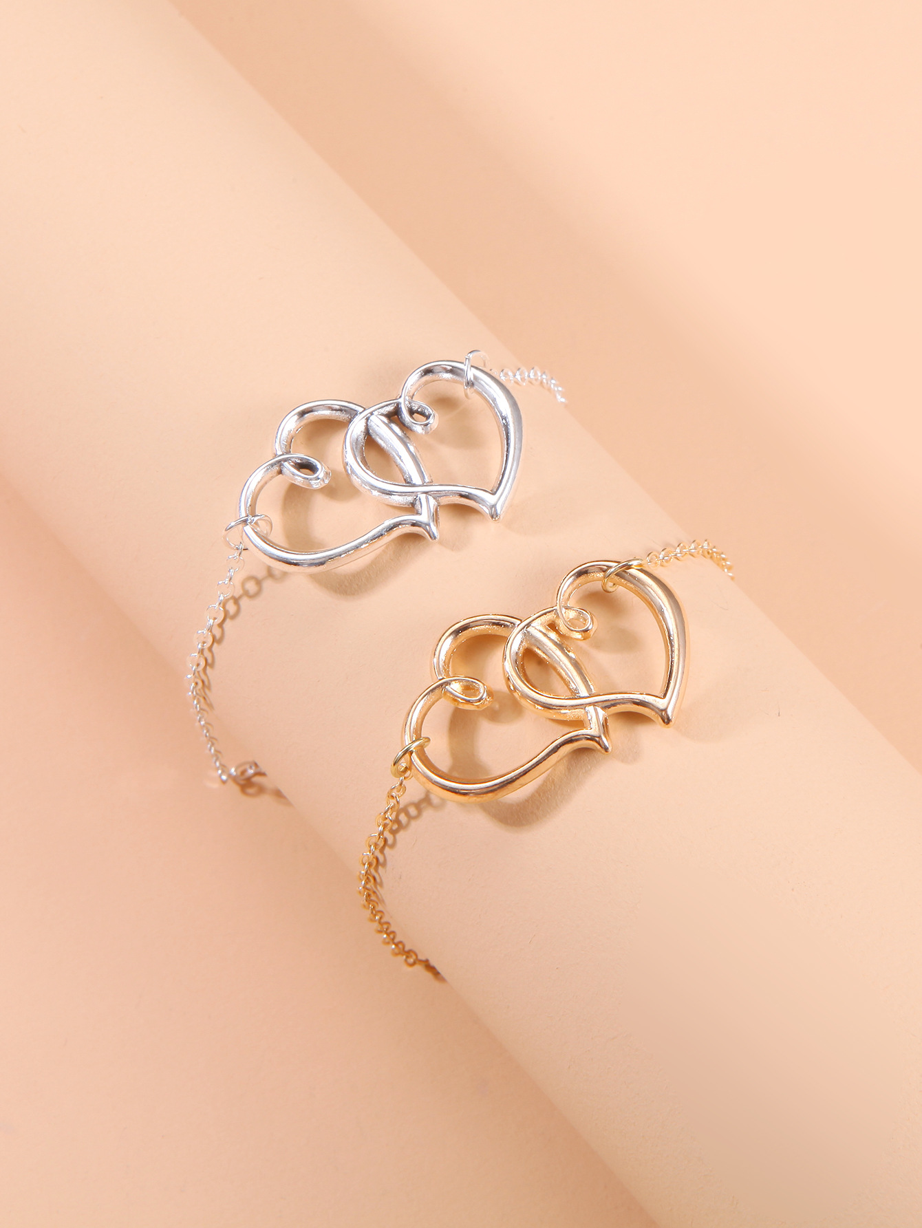 Fashion Heart Shape Alloy Anklet 1 Piece display picture 5