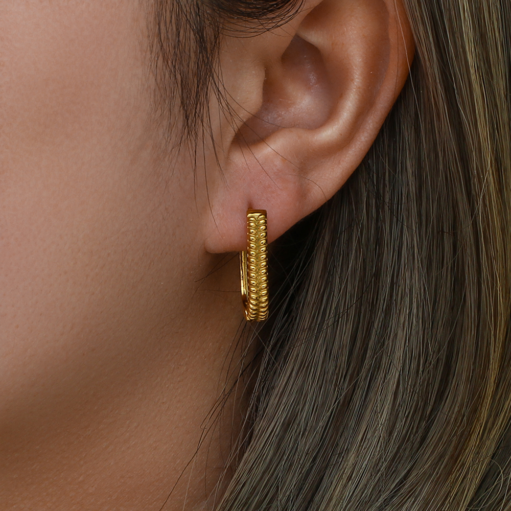 Fashion Geometric Plating Gold Plated Stainless Steel Gold Plated Earrings display picture 7