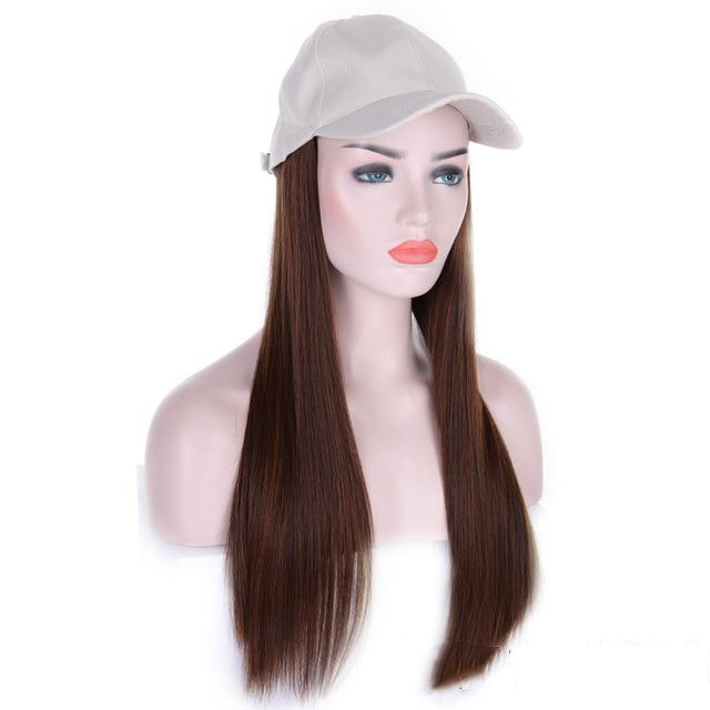 Women's Fashion Brown Light Brown Black Casual Chemical Fiber Centre Parting Long Straight Hair Wigs display picture 4