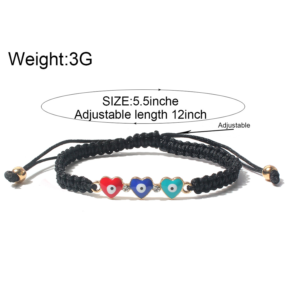 Fashion Devil's Eye Alloy Fabric Women's Bracelets display picture 1