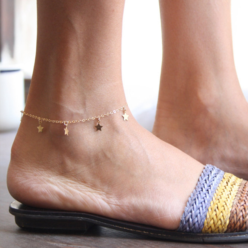 Fashion Star Metal Star Anklet 1 Piece display picture 1
