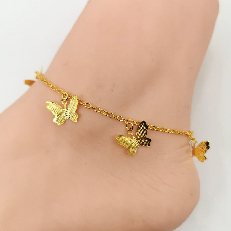 Sweet Butterfly Alloy Plating Anklet 1 Piece display picture 1