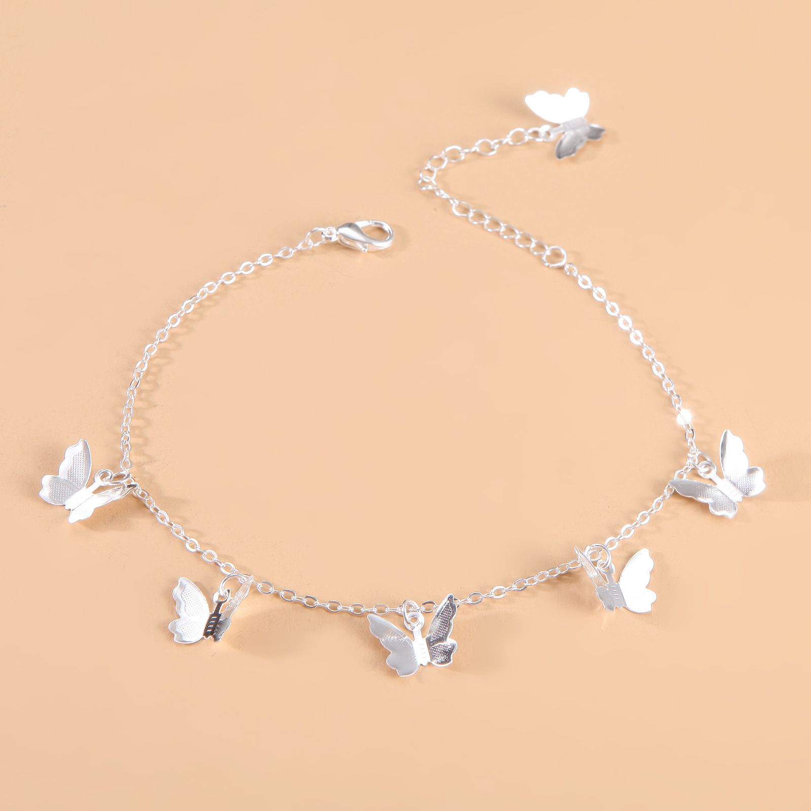 Sweet Butterfly Alloy Plating Anklet 1 Piece display picture 4