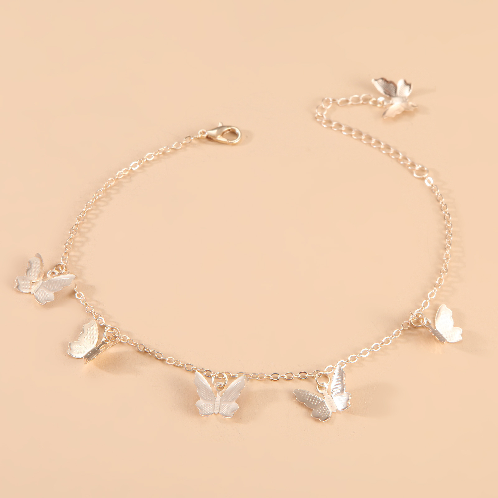 Sweet Butterfly Alloy Plating Anklet 1 Piece display picture 3