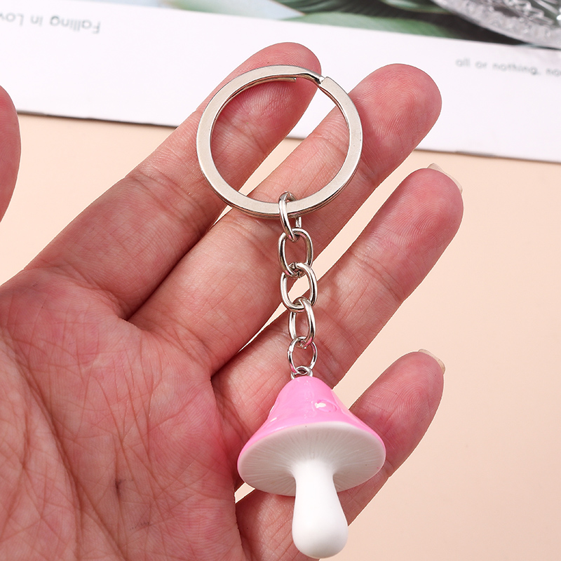 Cute Mushroom Alloy Plating Keychain 1 Piece display picture 2