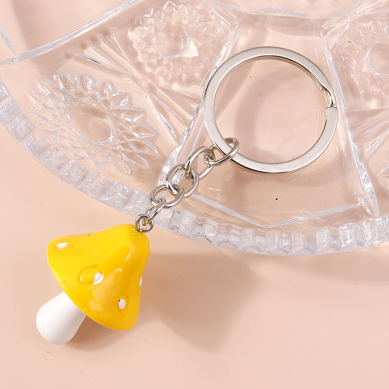 Cute Mushroom Alloy Plating Keychain 1 Piece display picture 3