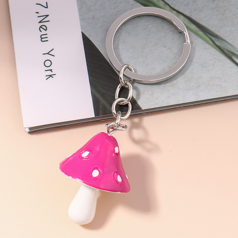 Cute Mushroom Alloy Plating Keychain 1 Piece display picture 6
