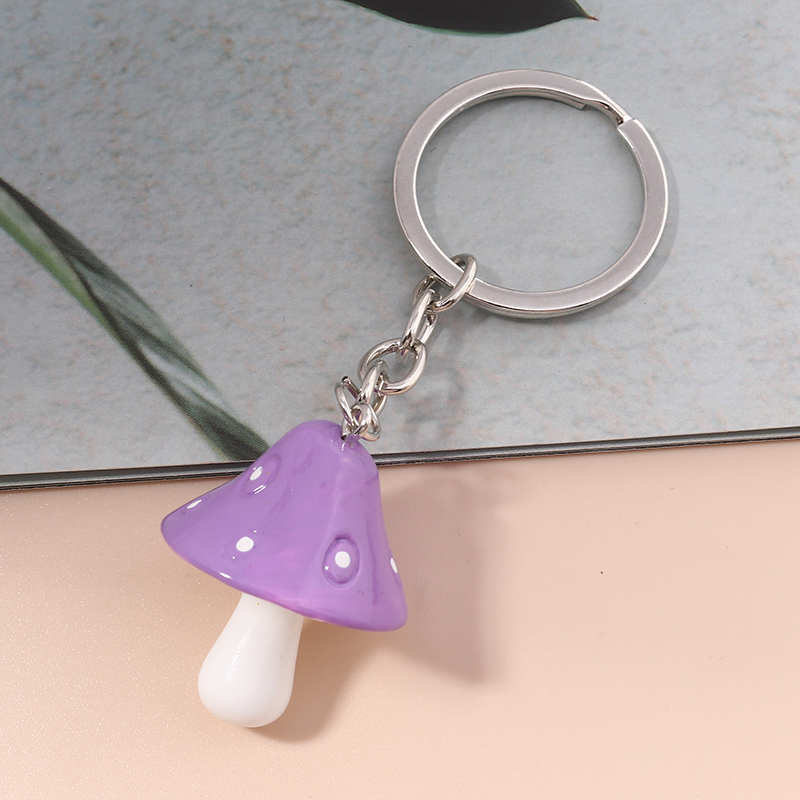 Cute Mushroom Alloy Plating Keychain 1 Piece display picture 7