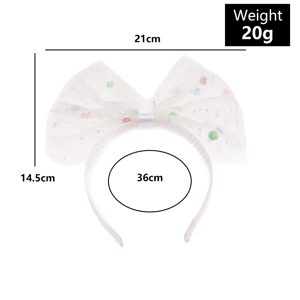 Cute Bow Knot Arylic Gauze Hair Band 1 Piece display picture 1