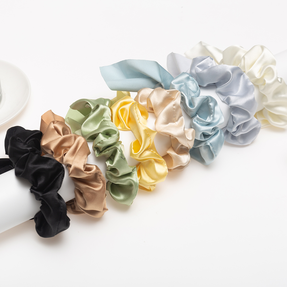 Simple Style Solid Color Cloth Bow Knot Hair Band 1 Piece display picture 2